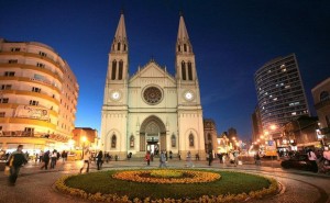 Catedral Basílica Menor, localizada no Centro Histórico de Curitiba